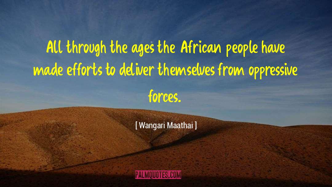 Oppressive quotes by Wangari Maathai
