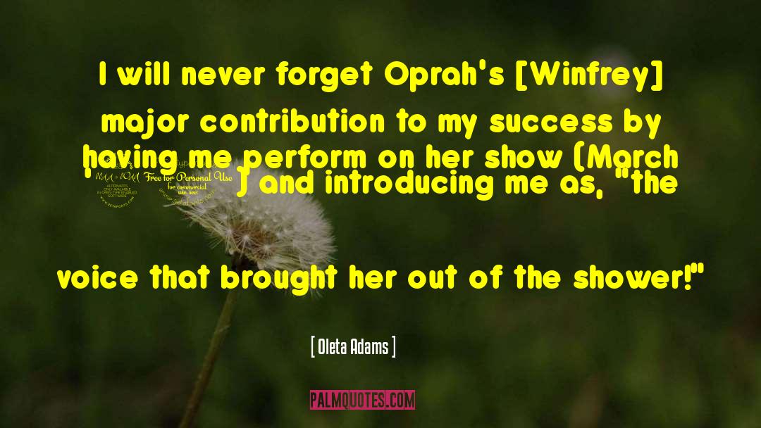 Oprahs quotes by Oleta Adams