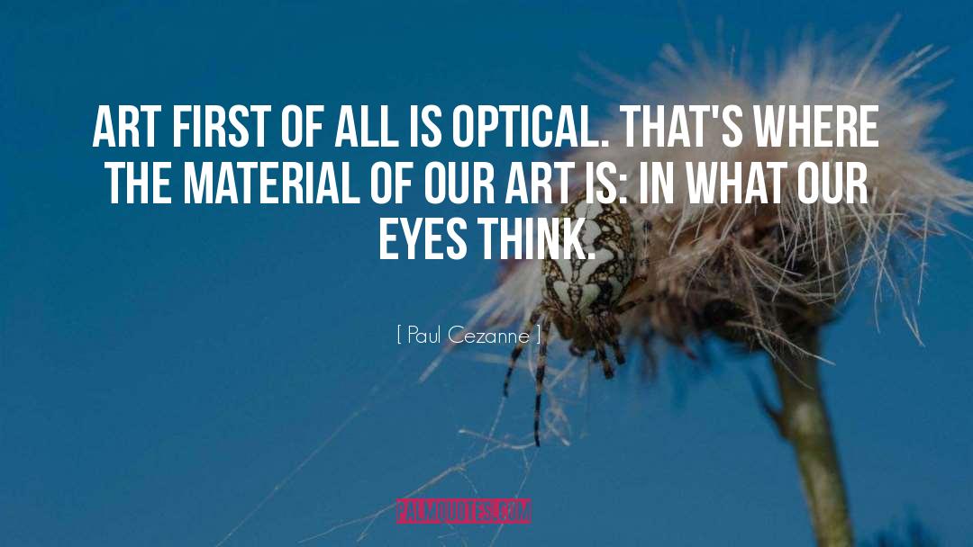 Optical quotes by Paul Cezanne