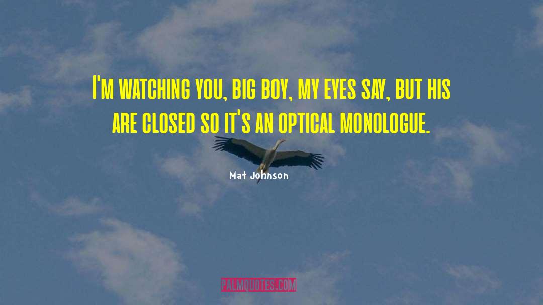 Optical quotes by Mat Johnson