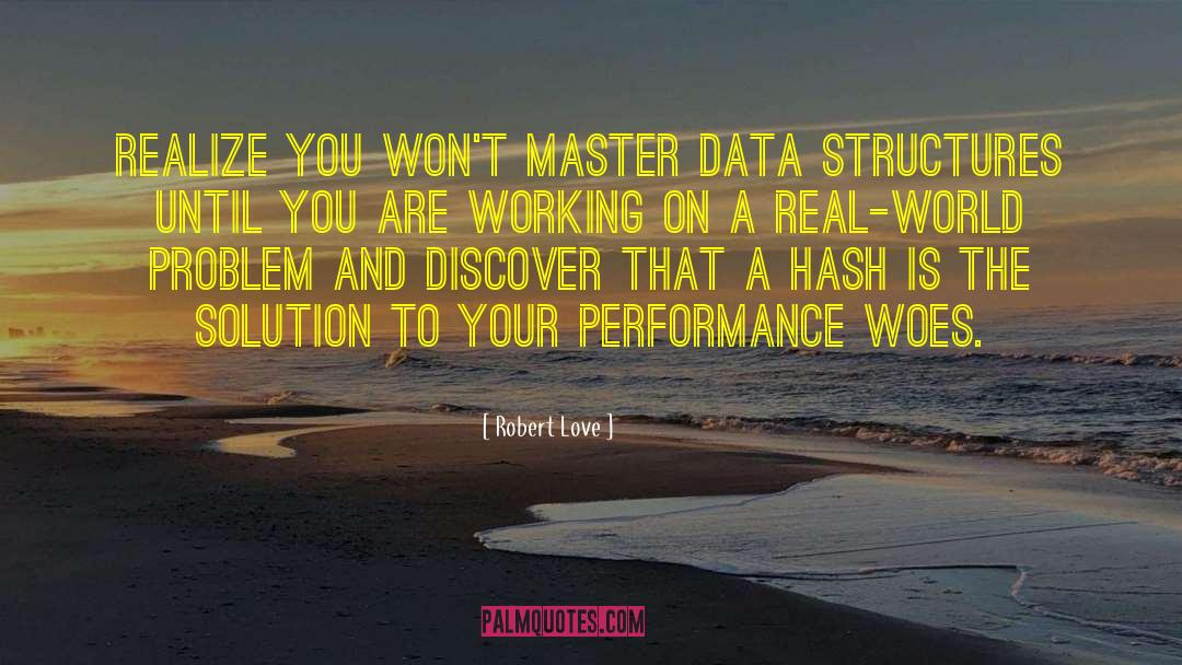 Optimisation Hogh Performance quotes by Robert Love