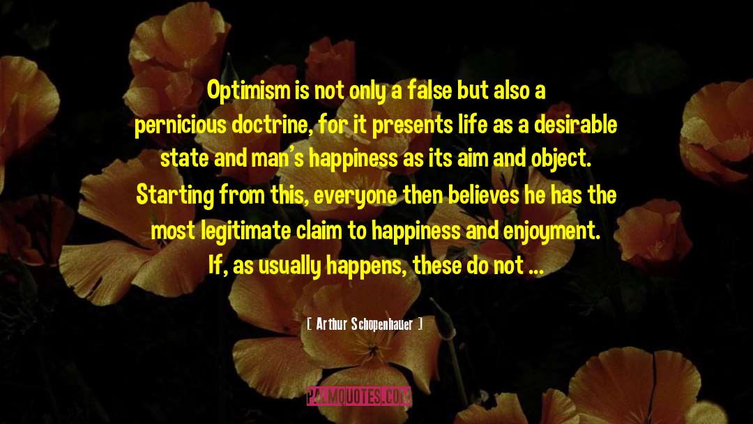 Optimism And Pessimism quotes by Arthur Schopenhauer
