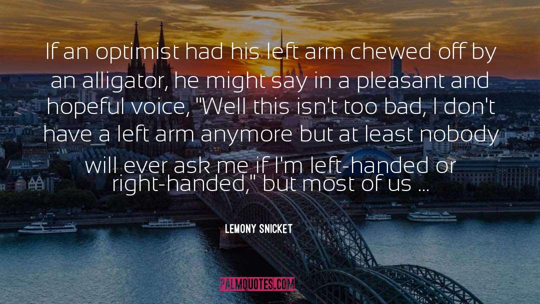 Optimism In Life quotes by Lemony Snicket