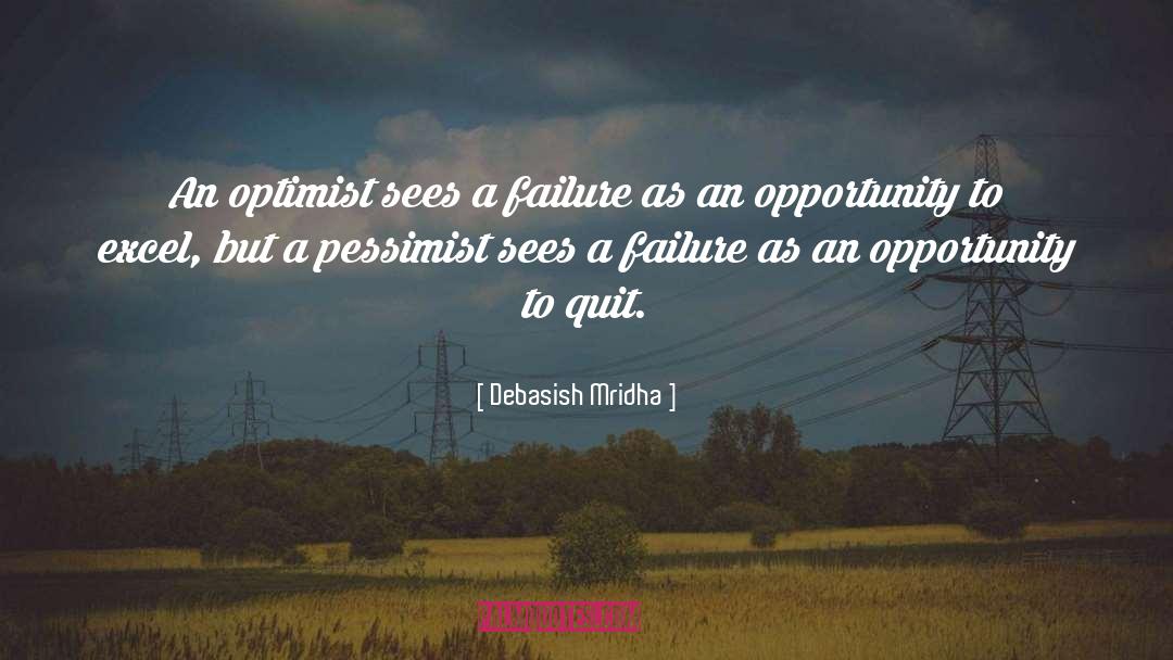 Optimist quotes by Debasish Mridha