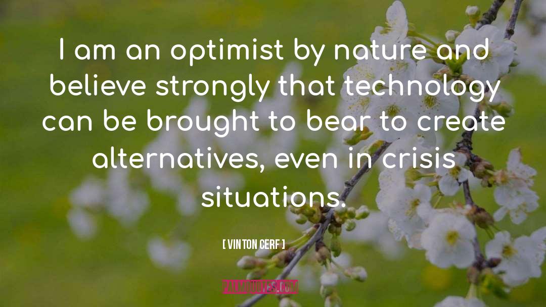 Optimist quotes by Vinton Cerf