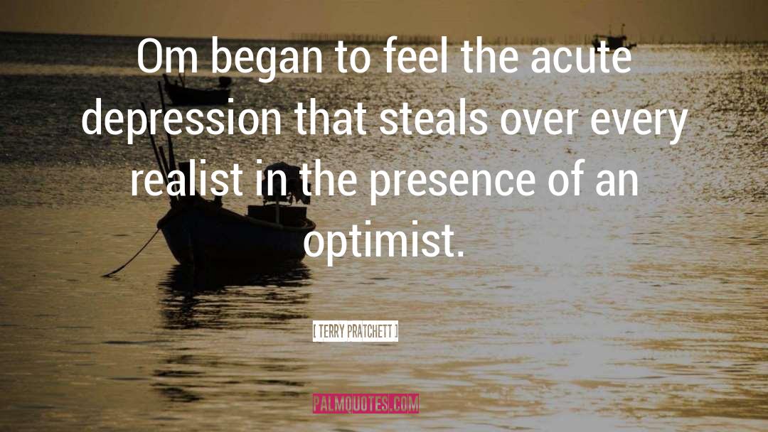 Optimist quotes by Terry Pratchett