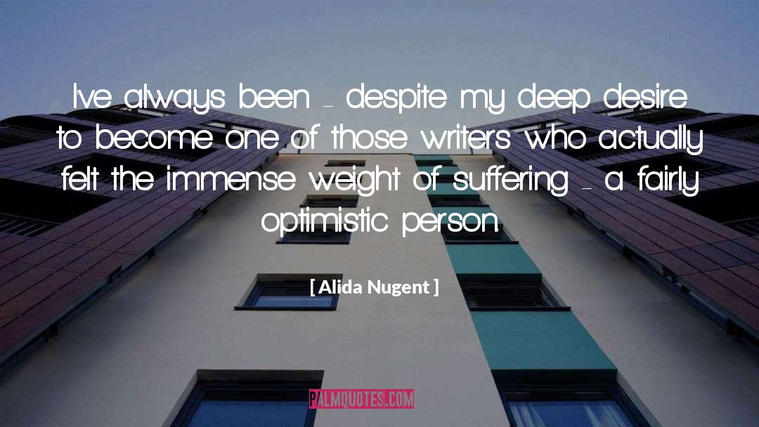 Optimistic quotes by Alida Nugent