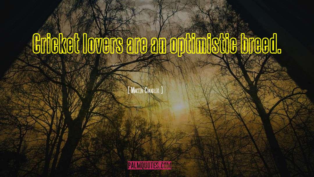 Optimistic quotes by Martin Chandler