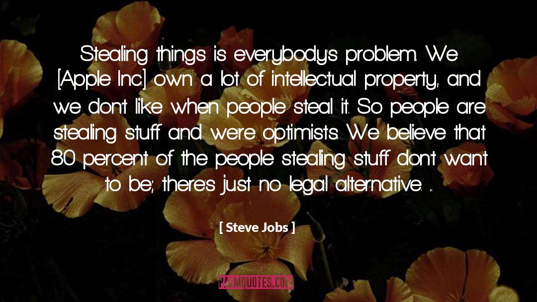 Optimists quotes by Steve Jobs