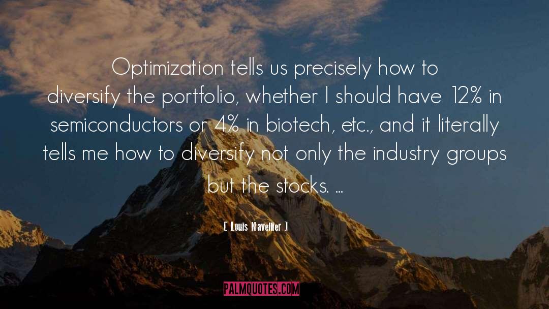 Optimization quotes by Louis Navellier