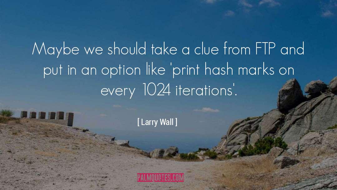Option quotes by Larry Wall