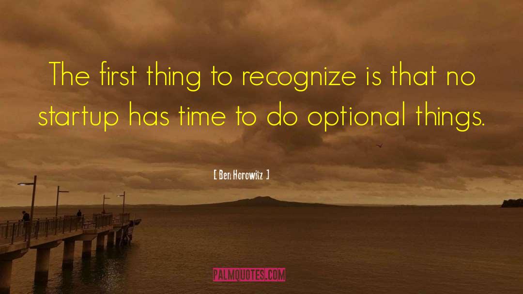 Optional quotes by Ben Horowitz