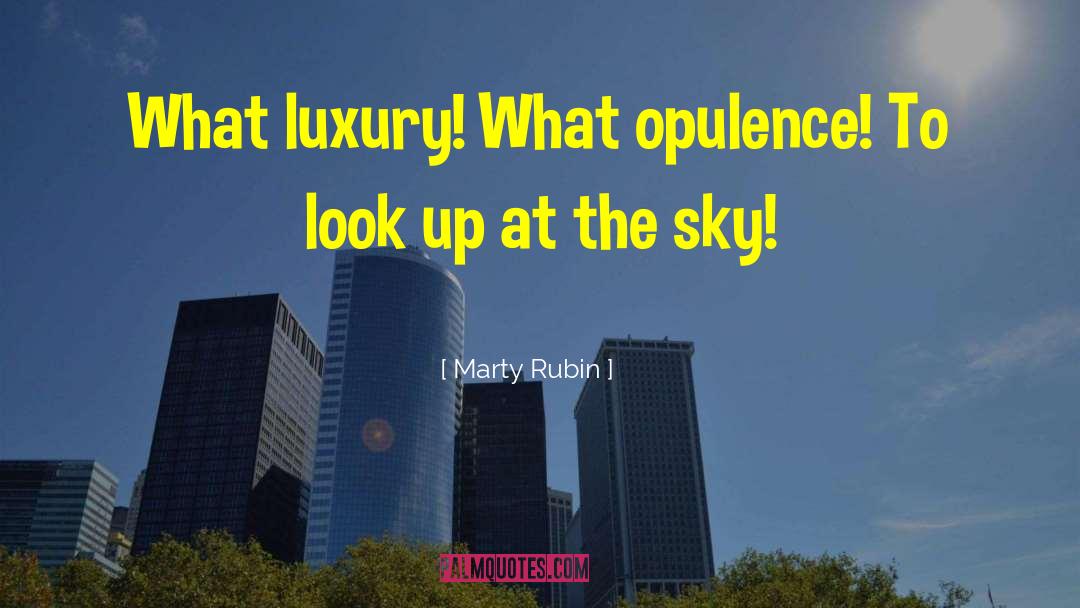 Opulence quotes by Marty Rubin