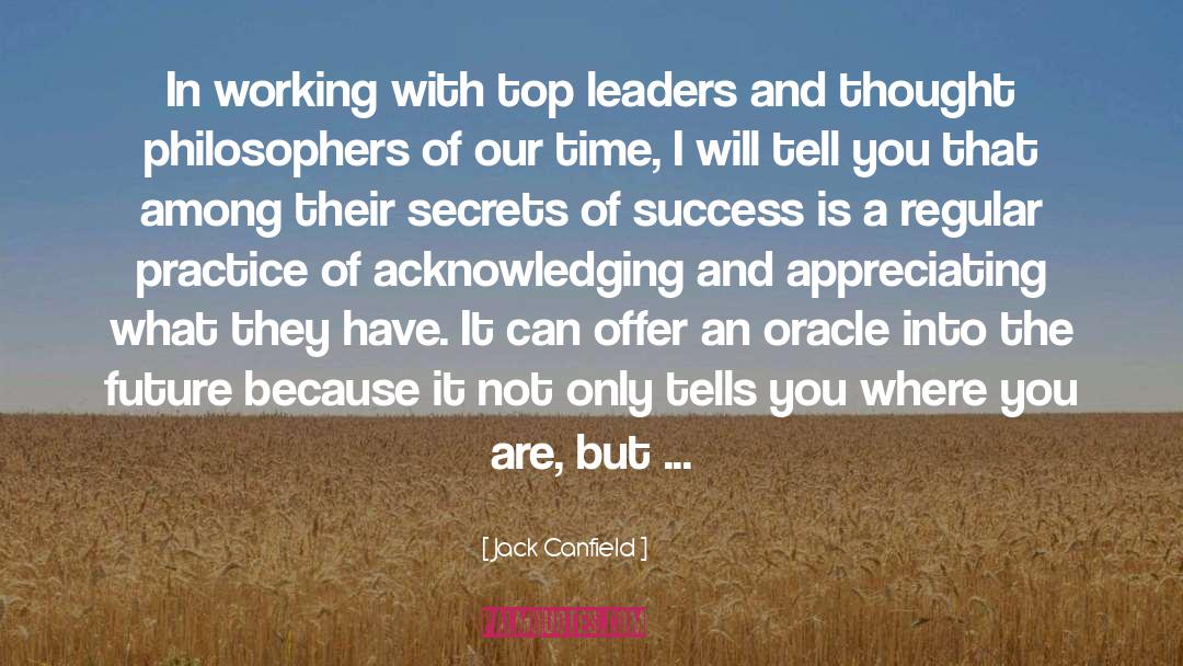 Oracle quotes by Jack Canfield