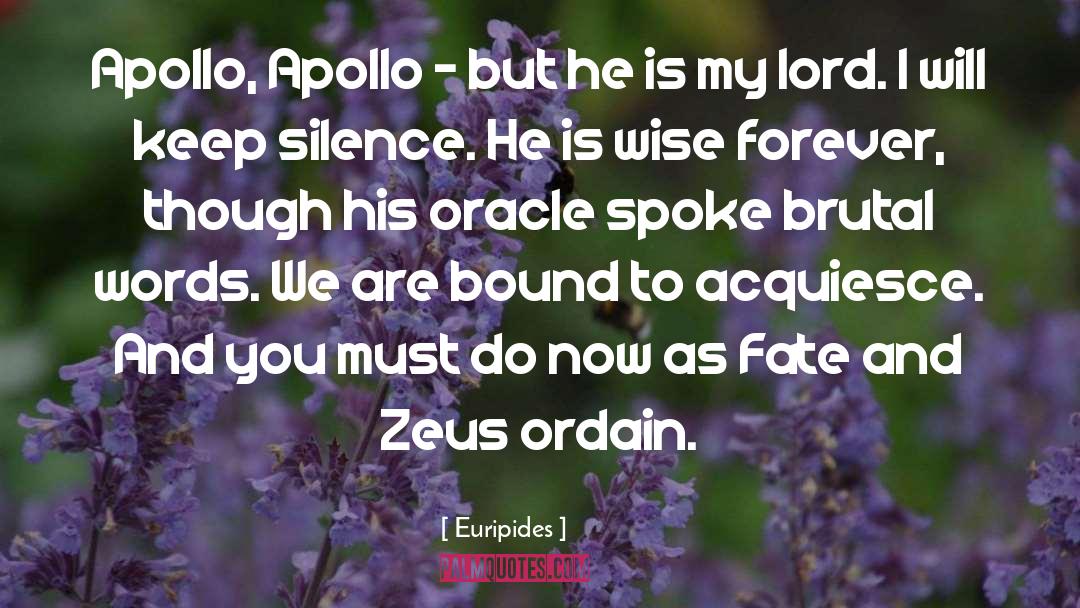 Oracle quotes by Euripides