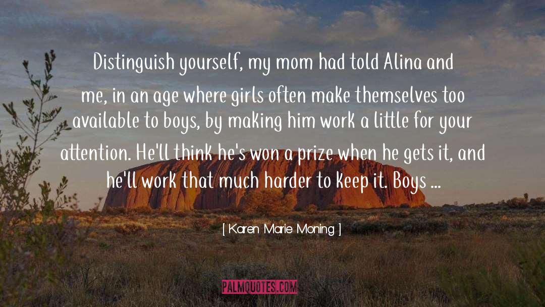 Orange Prize quotes by Karen Marie Moning