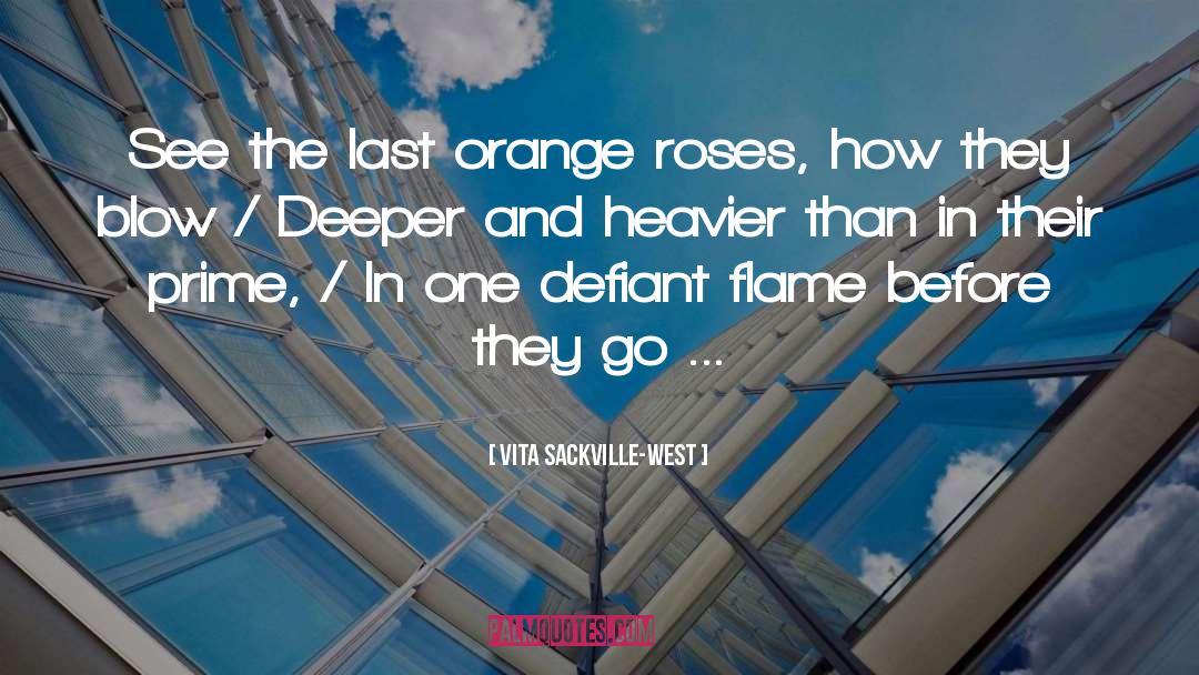 Orange quotes by Vita Sackville-West