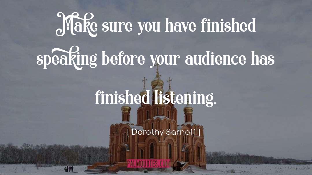 Oratory quotes by Dorothy Sarnoff