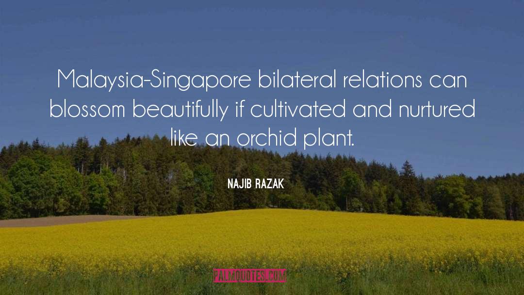 Orchids quotes by Najib Razak