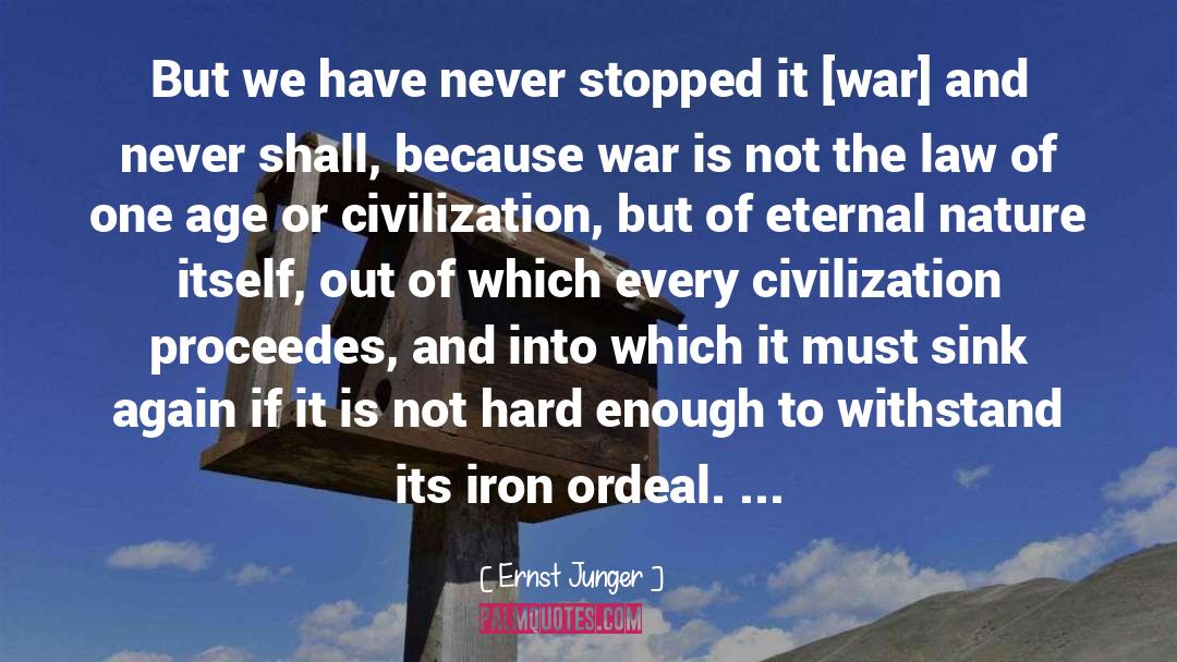 Ordeal quotes by Ernst Junger