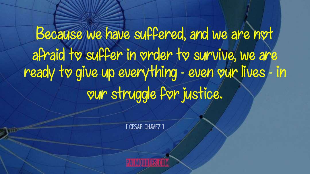 Order Justice Unfairness quotes by Cesar Chavez