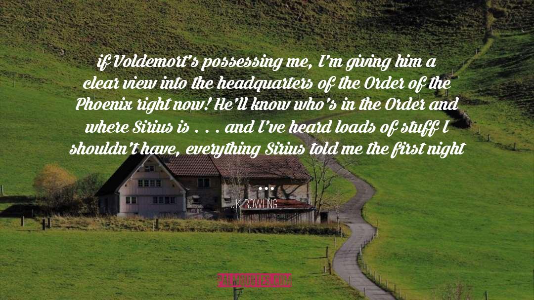 Order quotes by J.K. Rowling