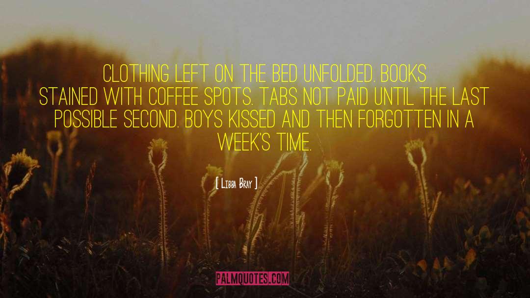 Ordering Coffee quotes by Libba Bray