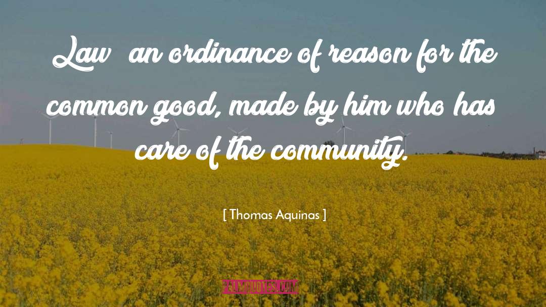 Ordinance quotes by Thomas Aquinas