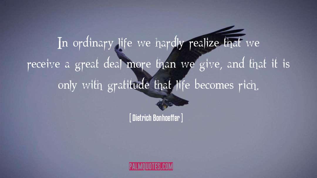 Ordinary Life quotes by Dietrich Bonhoeffer