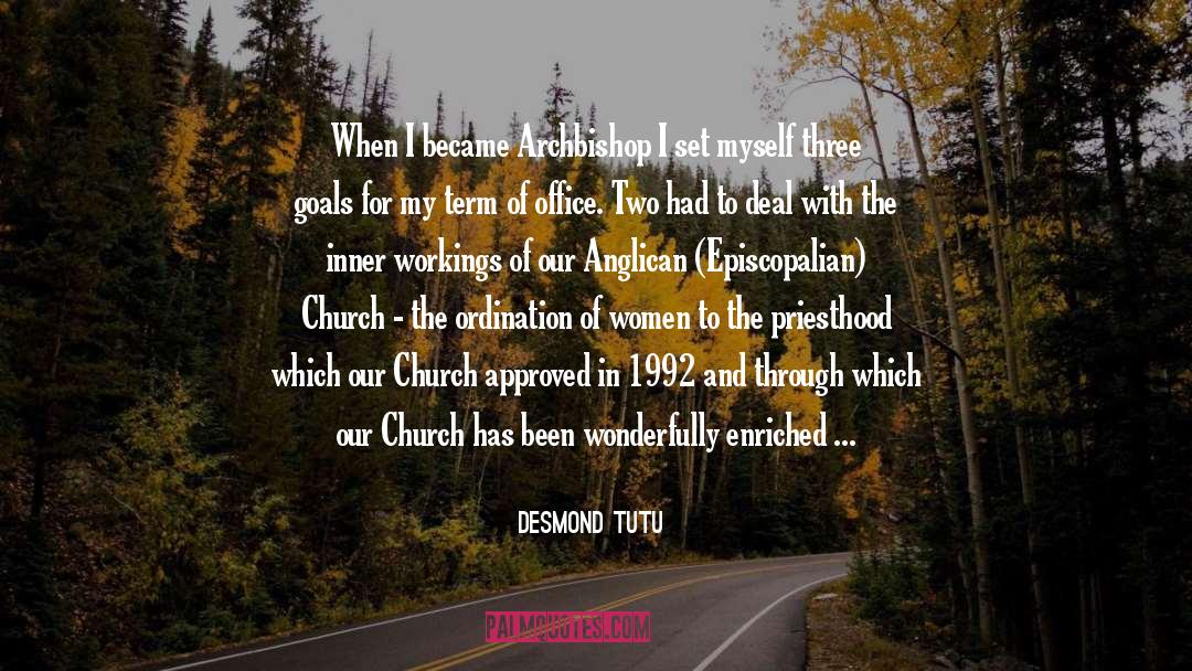 Ordination quotes by Desmond Tutu