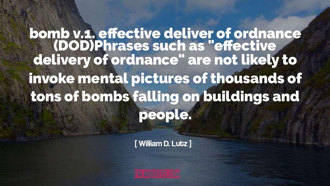 Ordnance quotes by William D. Lutz