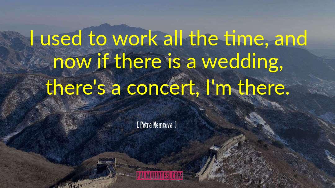 Organising A Wedding quotes by Petra Nemcova