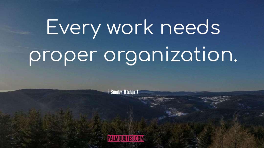 Organization quotes by Sunday Adelaja