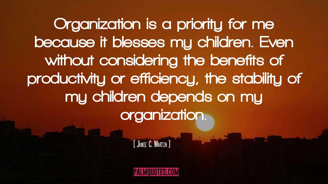 Organization quotes by Jamie C. Martin