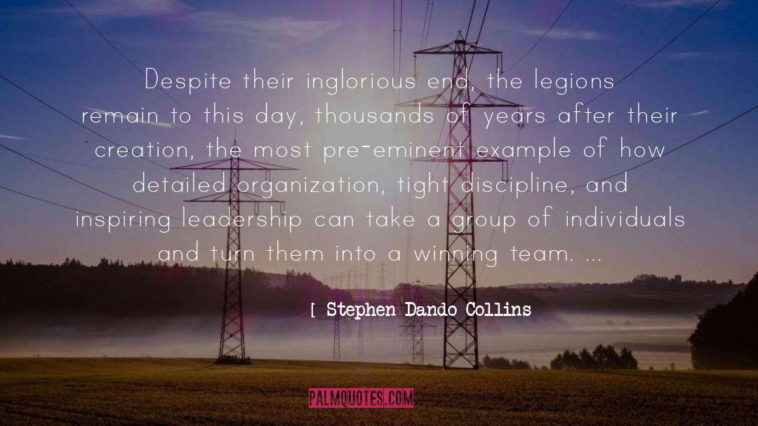Organization quotes by Stephen Dando-Collins