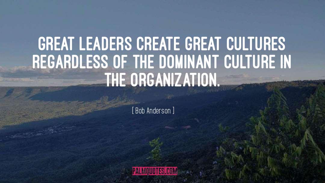 Organizational Culture quotes by Bob Anderson