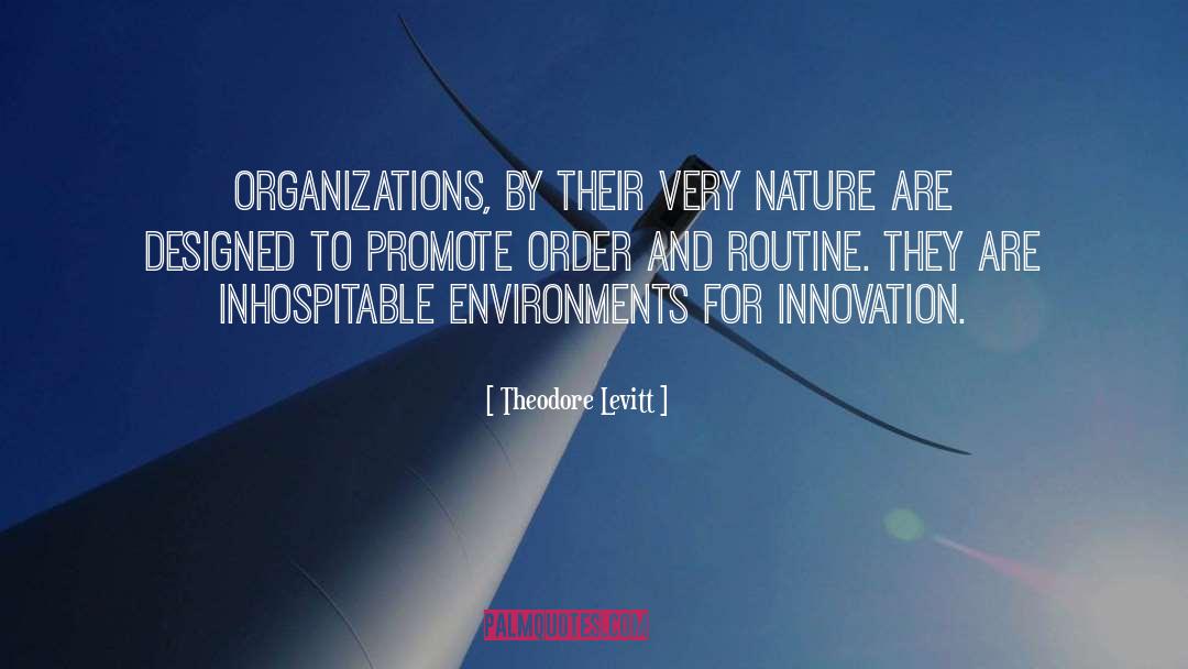 Organizations quotes by Theodore Levitt