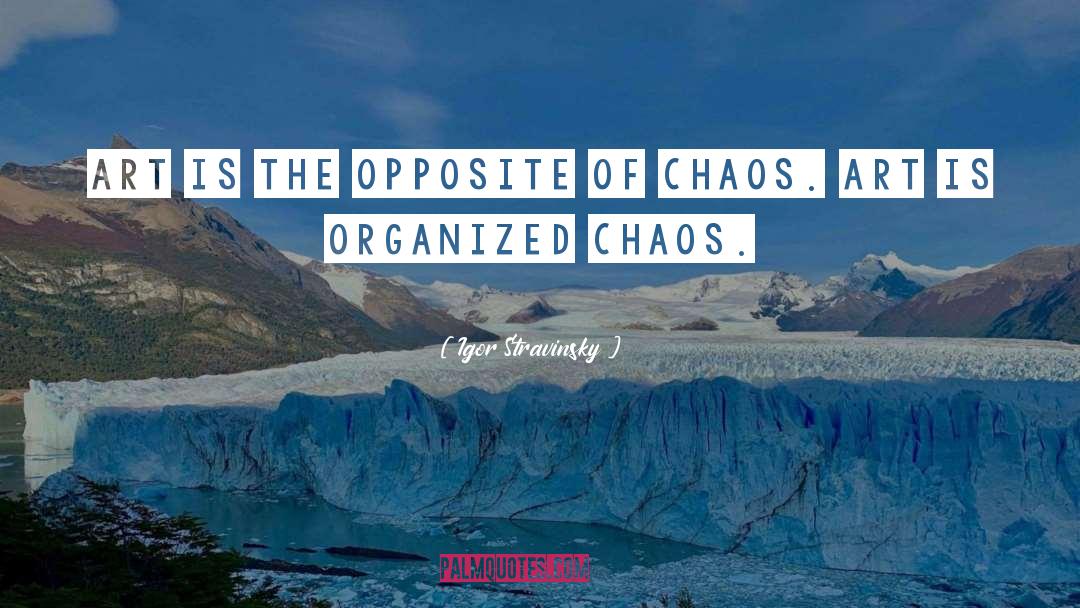 Organized Chaos quotes by Igor Stravinsky