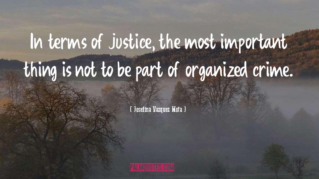 Organized Crime quotes by Josefina Vazquez Mota