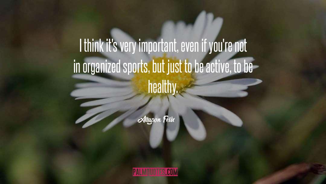 Organized Sports quotes by Allyson Felix