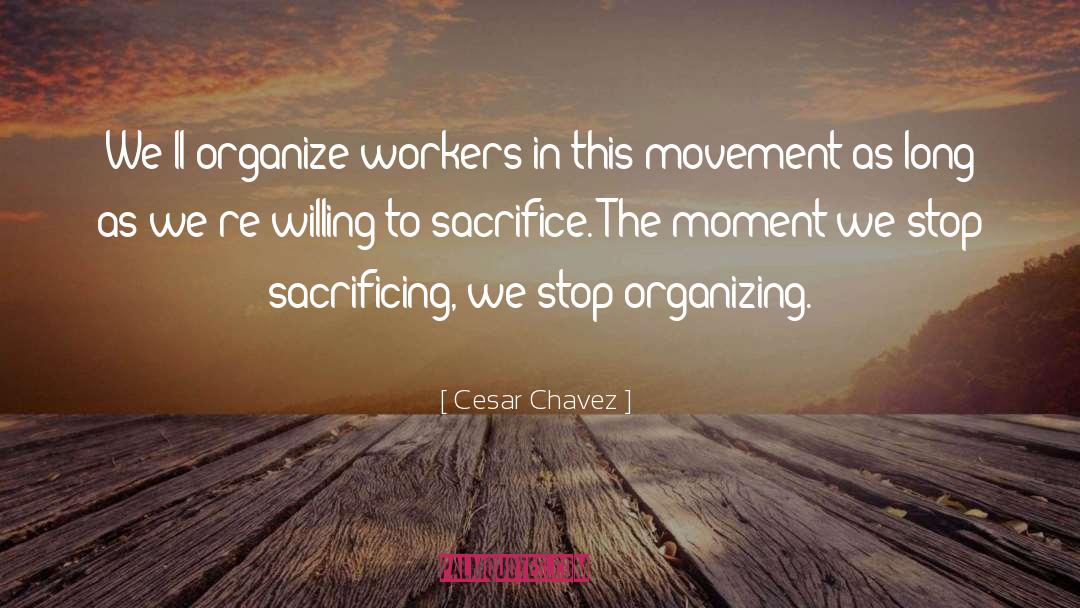 Organizing quotes by Cesar Chavez