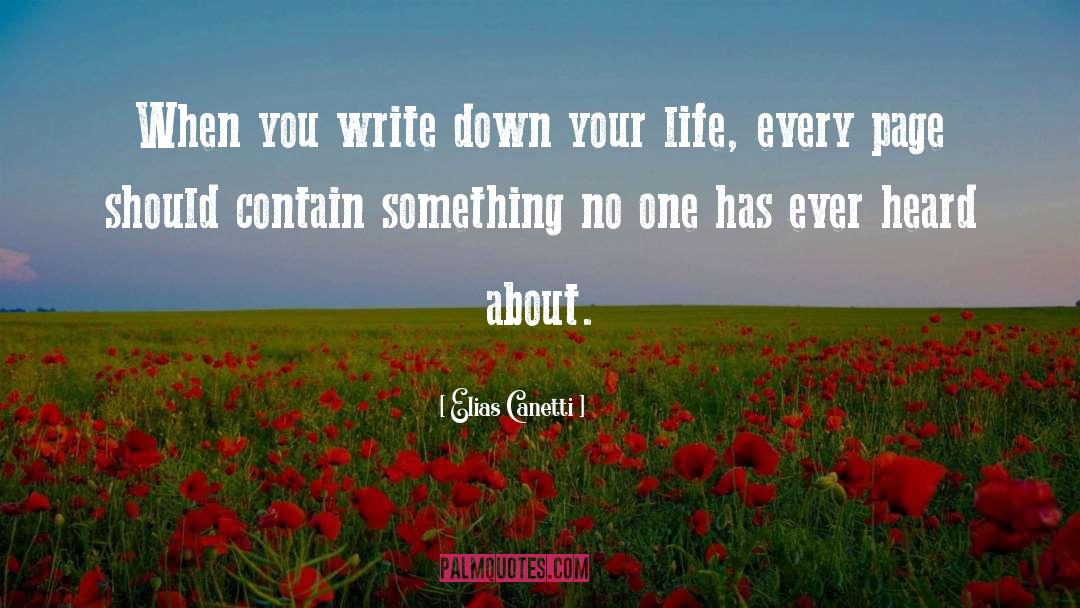 Organizing Your Life quotes by Elias Canetti