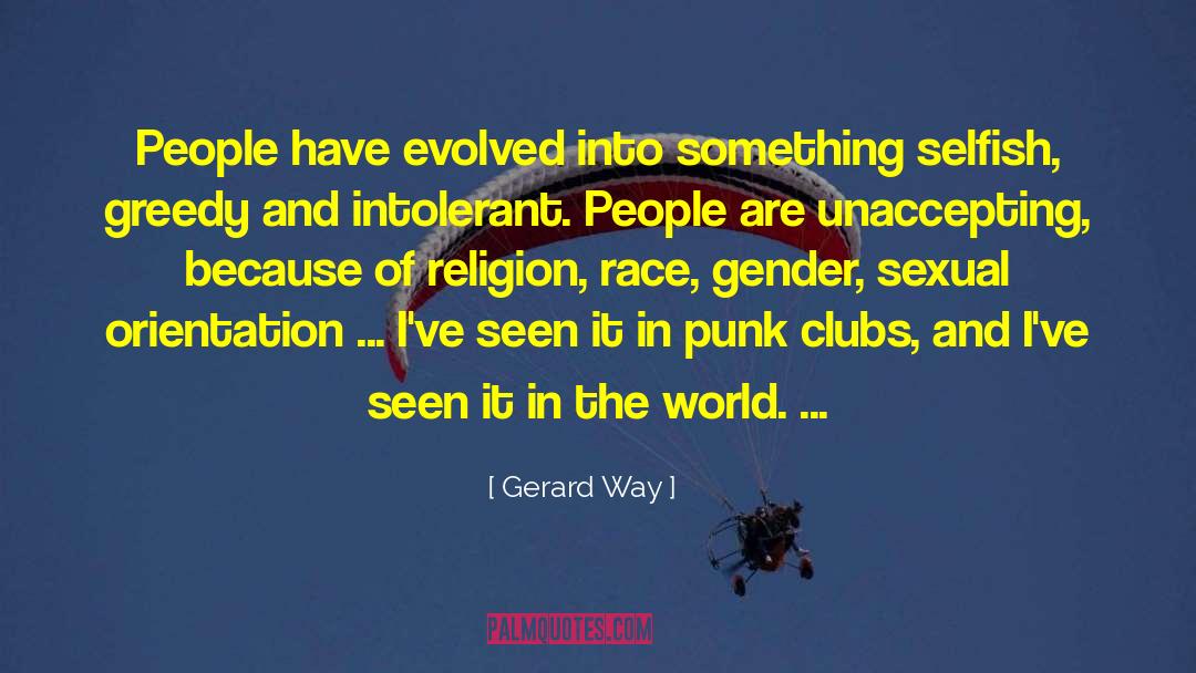 Orientation quotes by Gerard Way