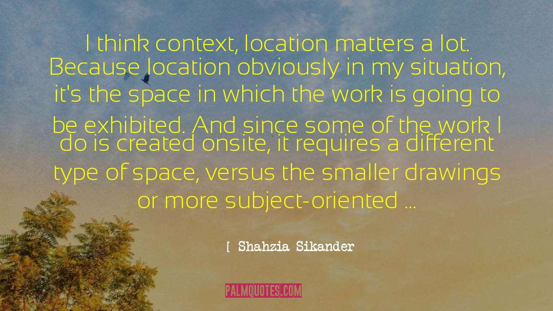 Oriented quotes by Shahzia Sikander