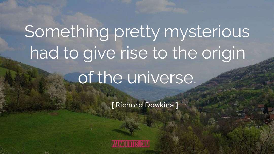 Origin Of The Universe quotes by Richard Dawkins