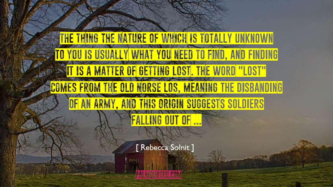 Origin Of Word quotes by Rebecca Solnit