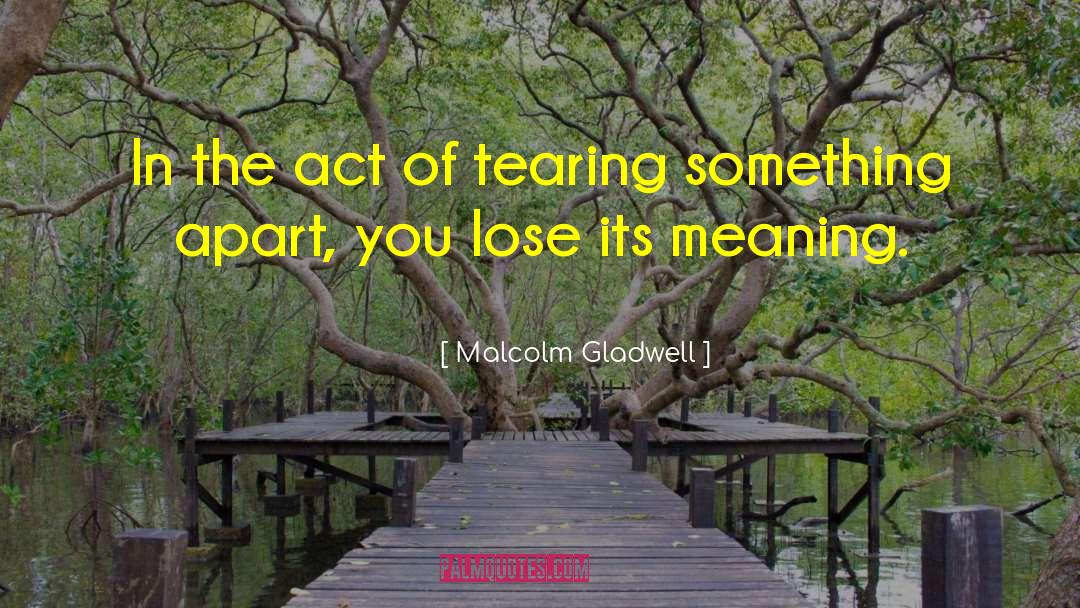 Original Meaning quotes by Malcolm Gladwell