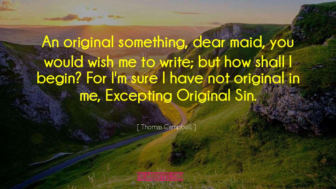 Original Sin quotes by Thomas Campbell