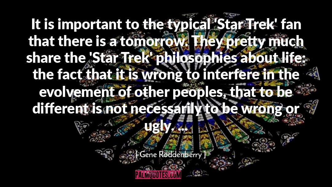 Original Star Trek quotes by Gene Roddenberry