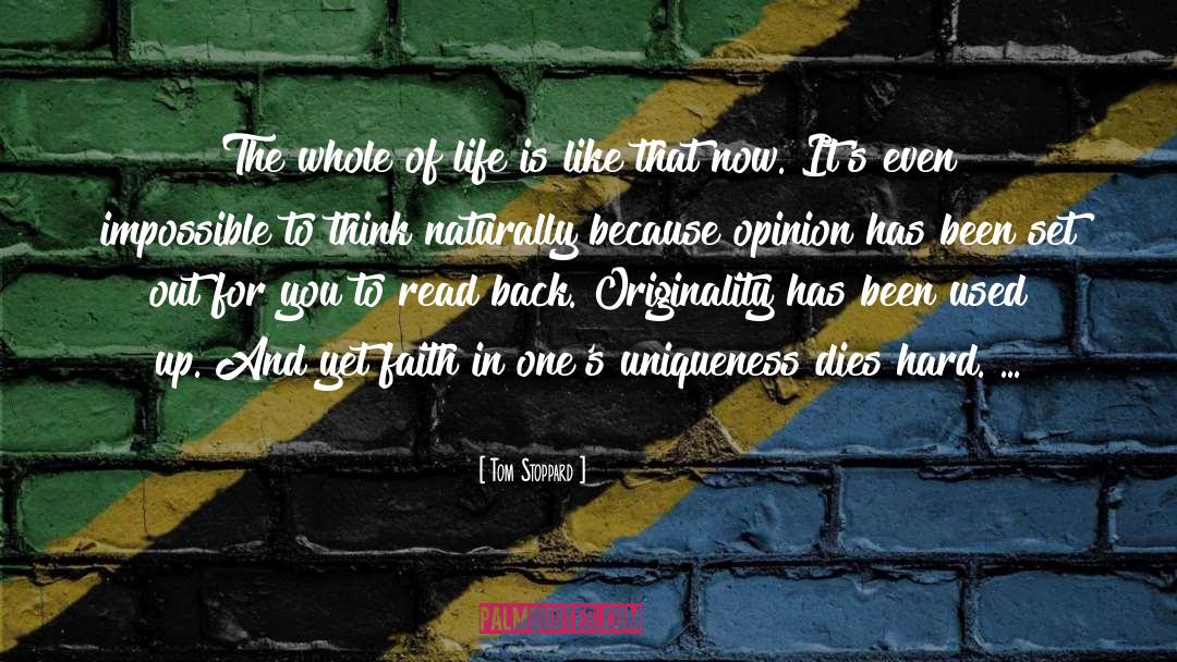 Originality quotes by Tom Stoppard